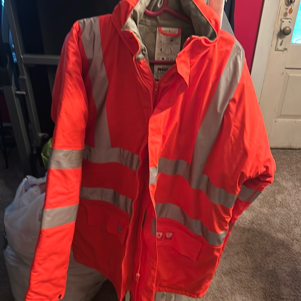 Brand new without tags high viz. jacket